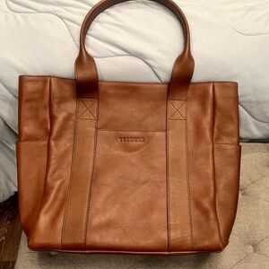 TECOVAS 100% Leather Cowhide TOTE- NWOT